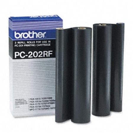 BROTHER Brother B-PC202RF Black Refill Rolls for PC-201 - Packs of 2 B-PC202RF